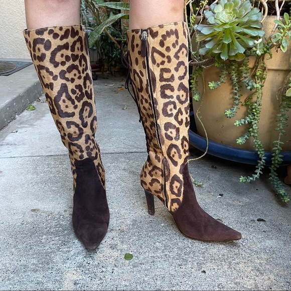 Vintage tan/brown Valentino Garavani leather boots - Picture 2 of 16